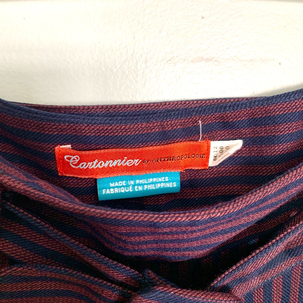 Anthropologie striped, high waisted trousers - Picture 4 of 4